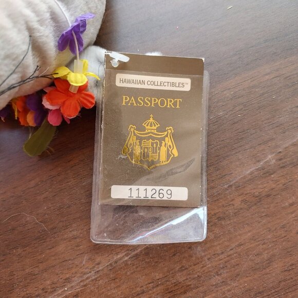 1999 Hawaiin Collectibles Passport Umo Plush Barking Monk Seal 9” - Picture 5 of 6